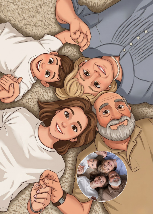 Retrato Ilustrado Caricatura 3D Pixar Personalizado