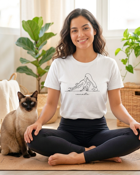 Remera Yoga #9 | Namaste Gatito