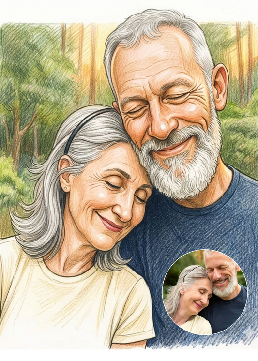 Retrato Ilustrado Realista Personalizado