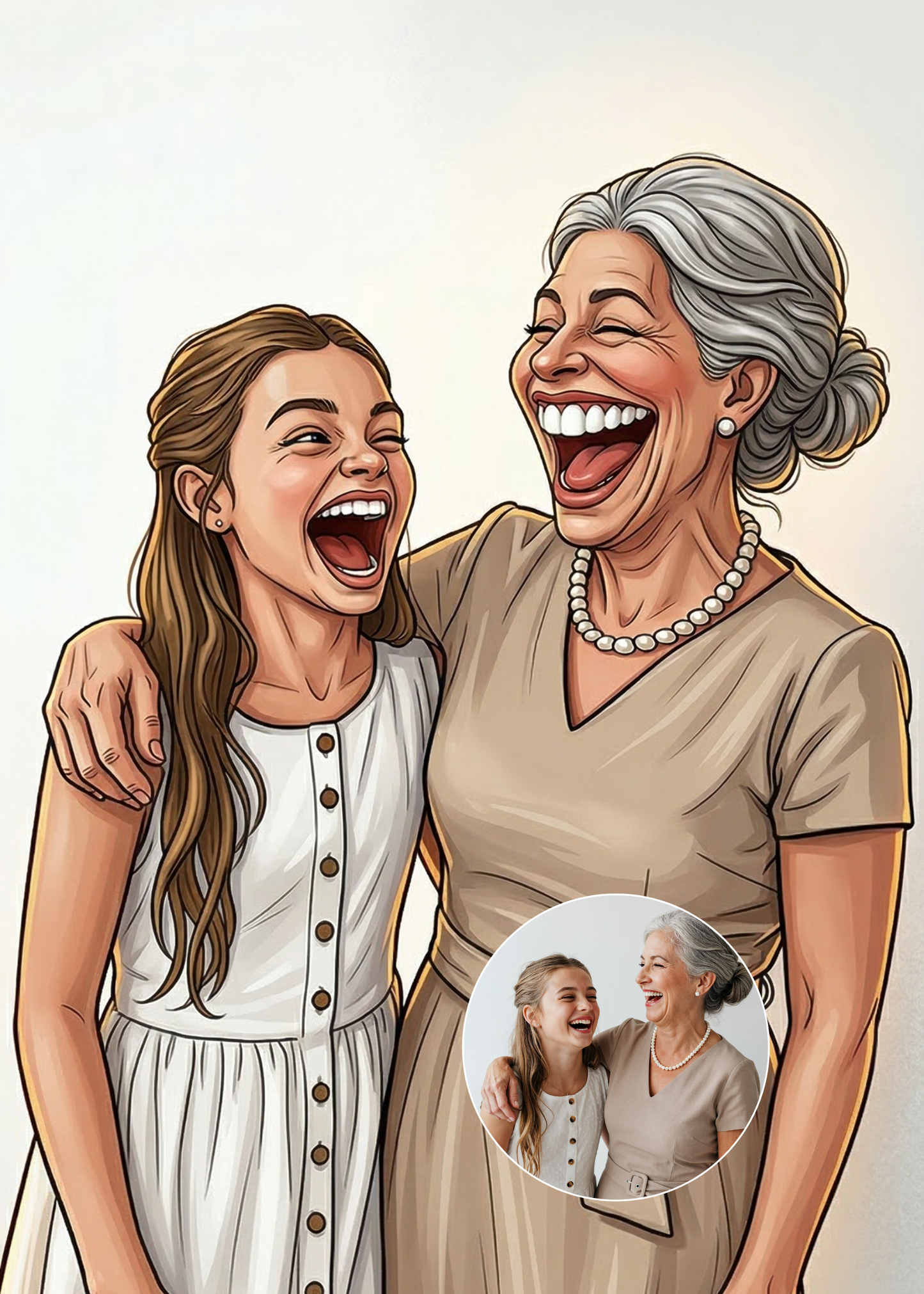 Retrato Ilustrado Caricatura Humorística Personalizado