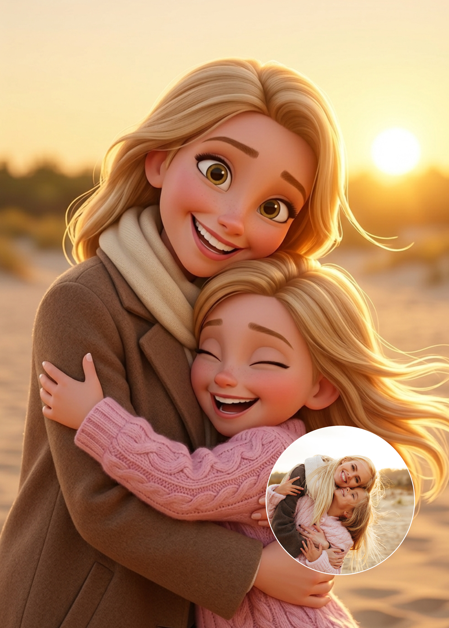 Retrato Ilustrado Caricatura 3D Pixar Personalizado