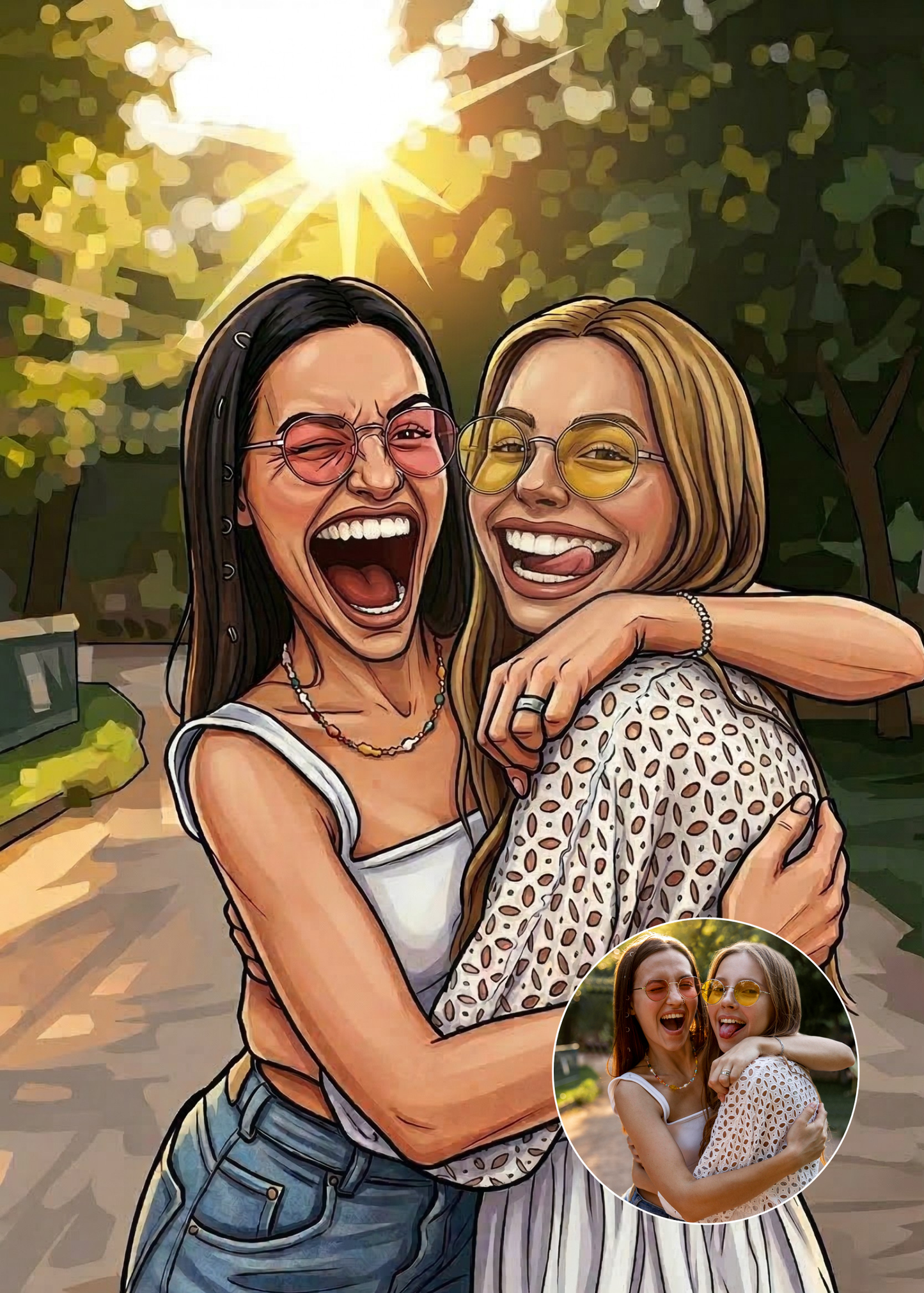 Retrato Ilustrado Caricatura Humorística Personalizado