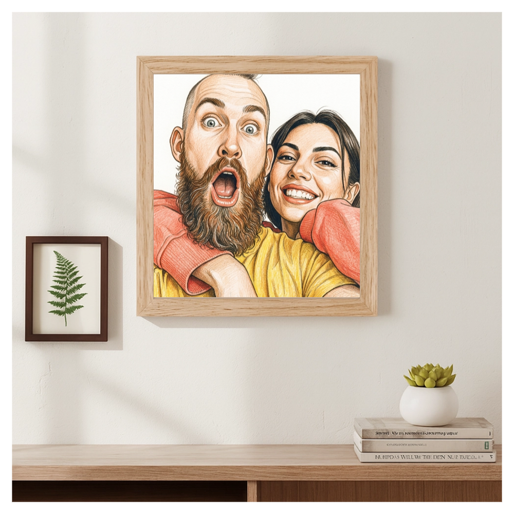 Retrato Ilustrado Realista Personalizado