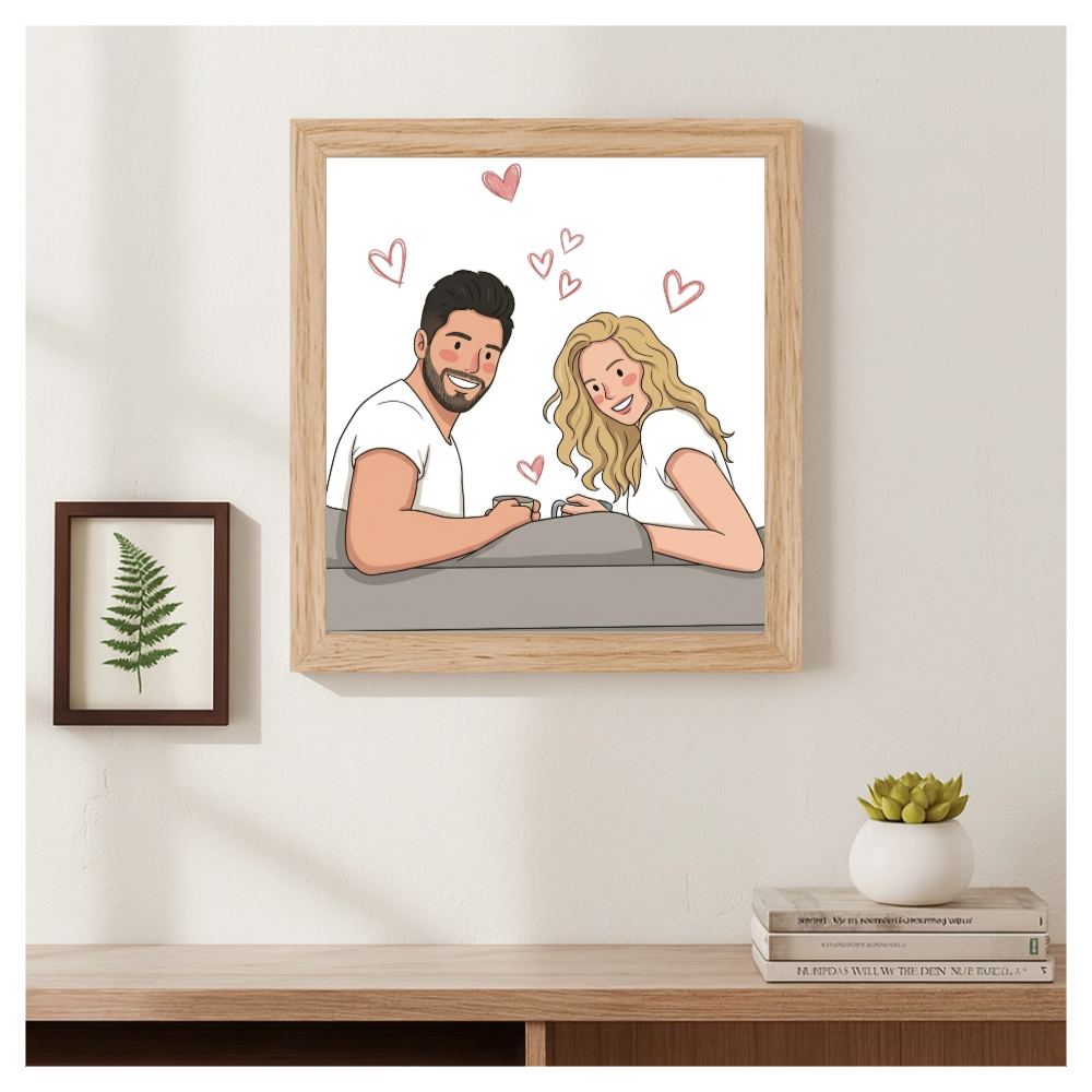 Retrato Ilustrado Minimalista Personalizado