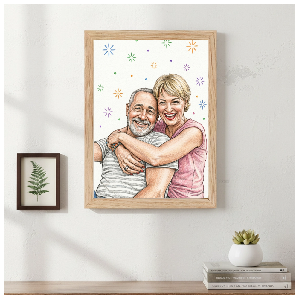 Retrato Ilustrado Realista Personalizado