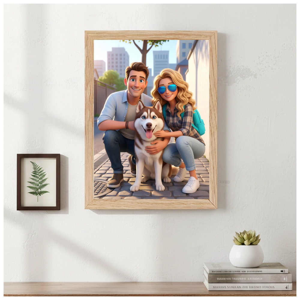 Retrato Ilustrado Caricatura 3D Pixar Personalizado