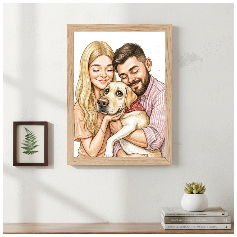 Retrato Ilustrado Realista Personalizado