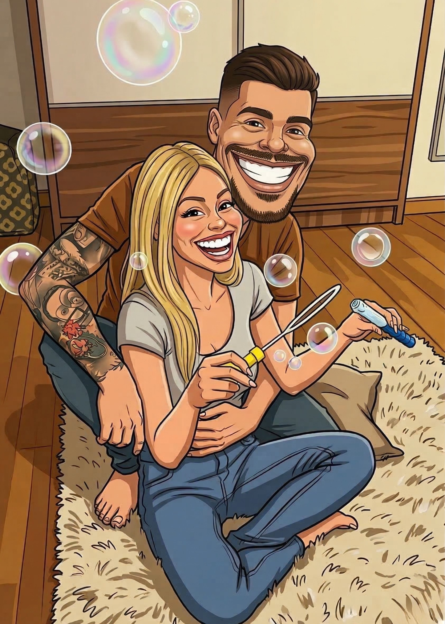 Retrato Ilustrado Caricatura Humorística Personalizado