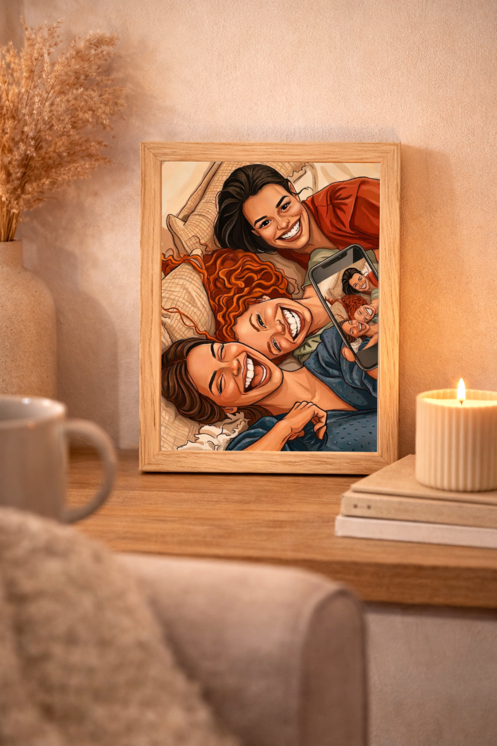 Retrato Ilustrado Caricatura Humorística Personalizado