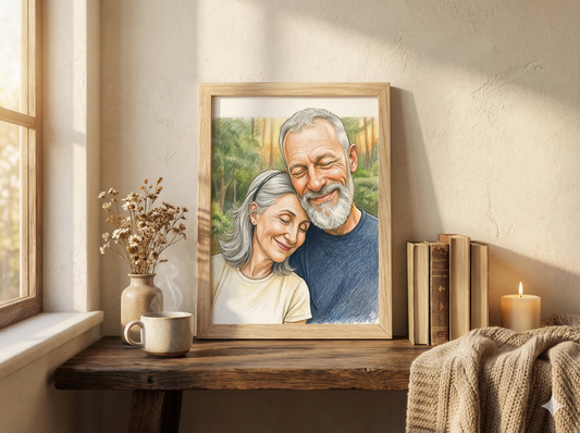 Retrato Ilustrado Realista Personalizado