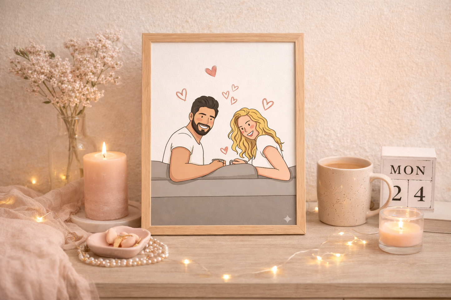 Retrato Ilustrado Minimalista Personalizado