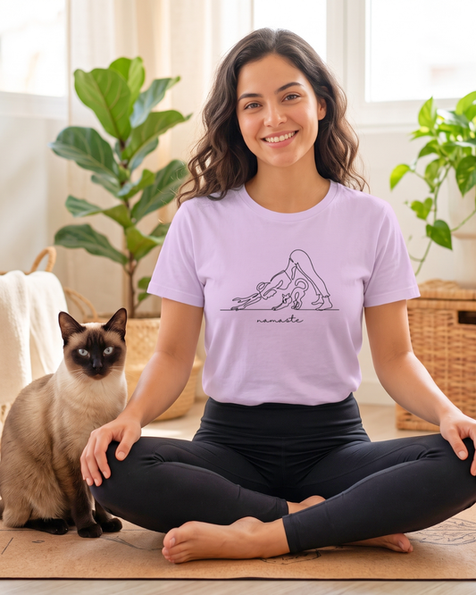 Remera Yoga #9 | Namaste Gatito